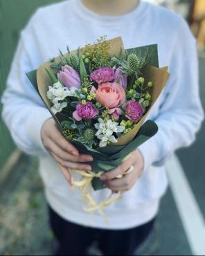 春のミニブーケ｜「花友華」　（三重県四日市市の花キューピット加盟店 花屋）のブログ